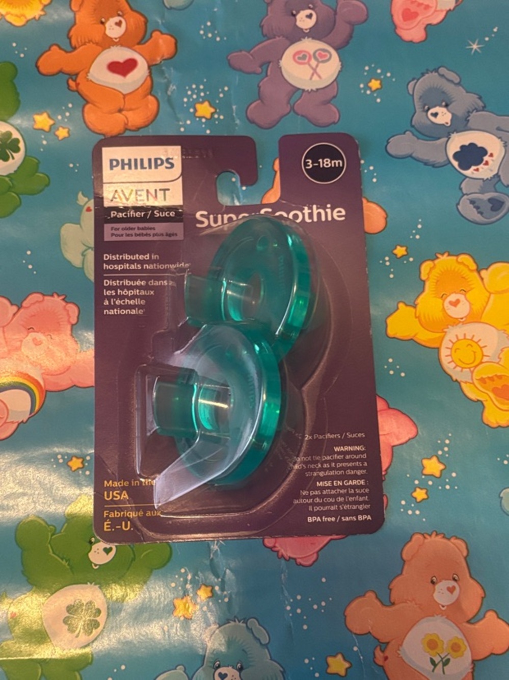 NWT Phillips Pacifier Set (3-18m)